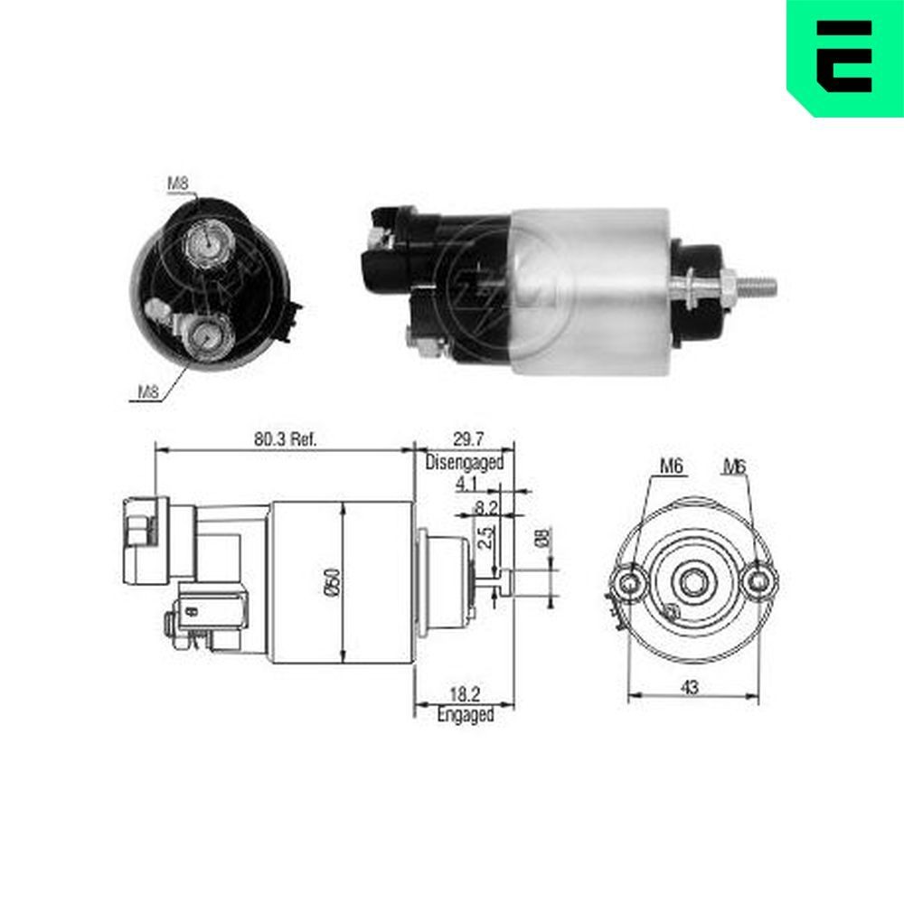 Starter solenoid ERA ZM7705 ERA ZM7705 2017 HONDA CIVIC starter solenoid replacement