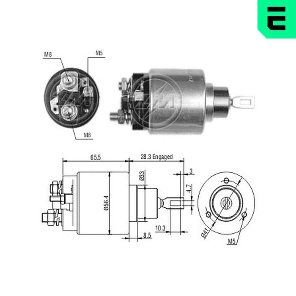 Magnetlülitus, starter ERA ZM779C ERA ZM779C JEEP CHEROKEE 2009 Tõmberelee