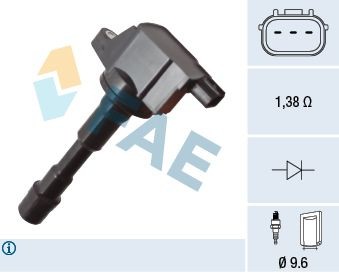 FAE Tændspole 80469 80469 Tændspole BMW 1-serie FAE