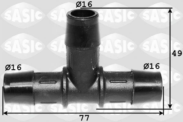 SASIC Junção de tubo, tubo flexível de combustível 3980028 Tubo de combustivel SASIC Honda JAZZ 3980028