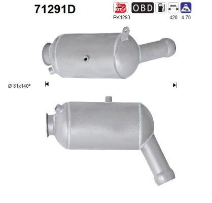 AS Catalisador 71291D AS 71291D Conversor catalítico Mercedes Classe-E W211 preço