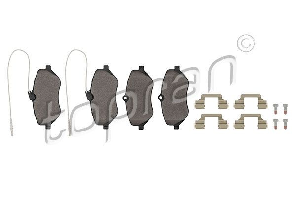TOPRAN Brake pad set 723 267 723 267 TOPRAN brake pads CITROЁN C2