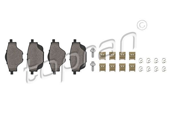 TOPRAN Brake pad set 723 631 723 631 TOPRAN brake pads for CITROЁN C2