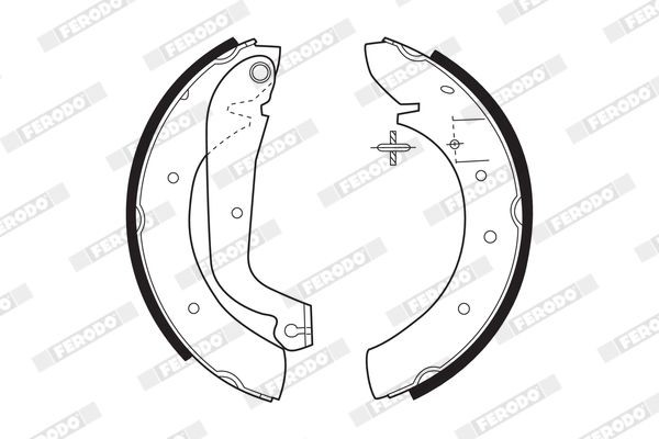 FERODO Brake Shoe Set FSB270 FERODO FSB270 Express 1000-1500 Minibus brake shoes rear and front price