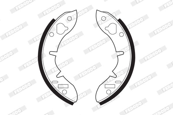 FERODO Bromsbacksats FSB373 FERODO PREMIER FSB373 Bromsbacksats