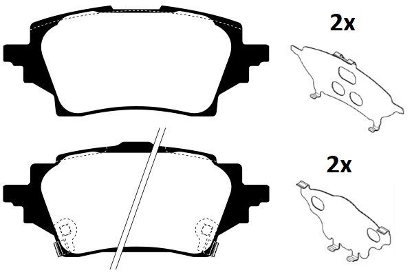 RAICAM Remblokken RA.1252.0 Remblokkenset RAICAM C-HR RA.1252.0 goedkoop