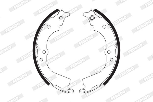Remschoenset FERODO FSB563 FERODO PREMIER FSB563 Remschoenen TOYOTA HIACE 2020