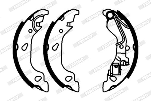 FERODO Bremsbackensatz FSB603 FSB603 Trommelbremse FERODO FIAT SCUDO