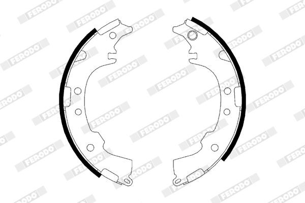 Bremsesko sett FERODO FSB621 FERODO PREMIER FSB621: Bremseskosett Daihatsu TERIOS 2014
