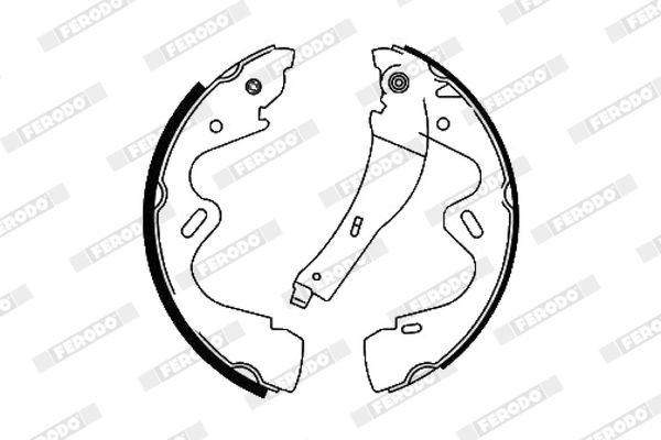 FERODO Kit ganasce freni FSB692 FERODO FSB692 costo Ganasce freno LINCOLN TOWN CAR