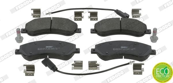 FERODO Brake pad set FVR1928 FERODO FVR1928 Brake pad set FORD Transit Mk6 Minibus (V347, V348) 2.2 TDCi 85 hp 2006
