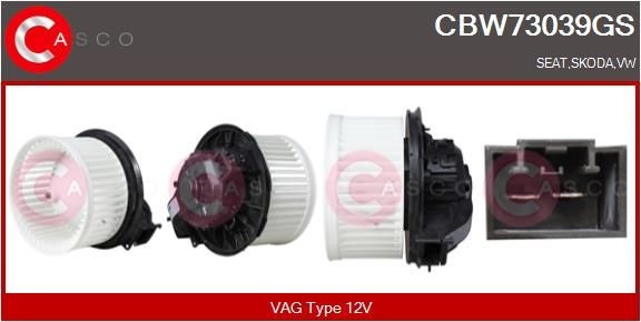 CASCO Ventilatore abitacolo CBW73039GS CBW73039GS costo Ventola abitacolo Volkswagen GOLF CASCO