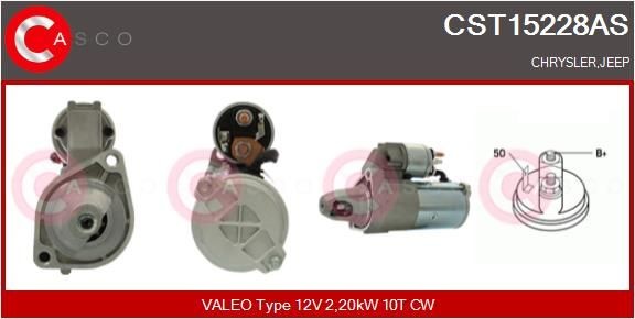 CASCO Startmotor CST15228AS CASCO CST15228AS originele Starter voor de motor HYUNDAI GENESIS prijs
