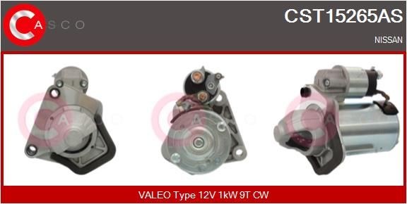 CASCO Starter CST15265AS Startmotor Nissan K13 CST15265AS CASCO