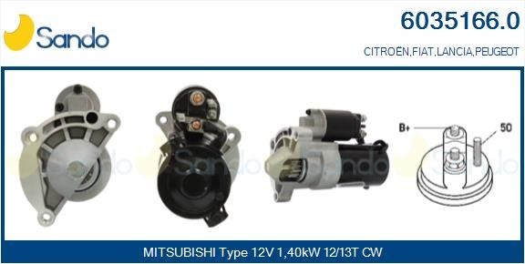 SANDO Μίζα 6035166.0 6035166.0 Μίζα SANDO CITROЁN XANTIA
