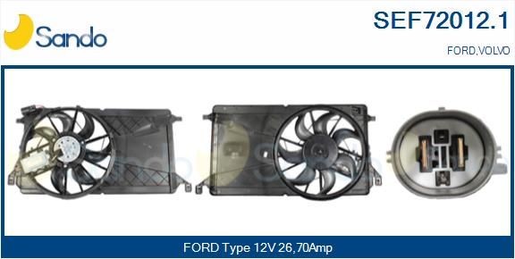 SANDO Kjølevite, radiator SEF72012.1 SEF72012.1 Elektromotor, radiator ventilator VOLVO XC60 SANDO