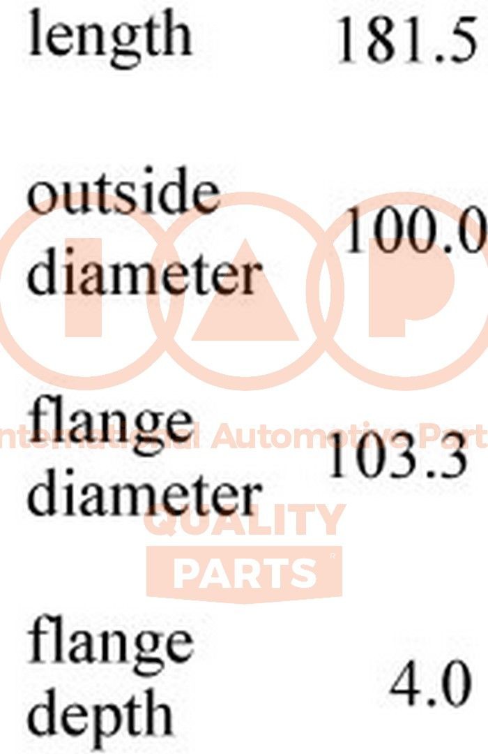 IAP QUALITY PARTS Kit canna cilindro 103-09017S IAP QUALITY PARTS 103-09017S Canna cilindro VW T5 Camion pianale originali prezzo