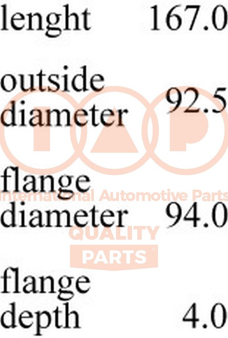 IAP QUALITY PARTS Cilindervoering 103-13160S IAP QUALITY PARTS 103-13160S Cilindervoering Sunny Sedan (N13) originele prijs
