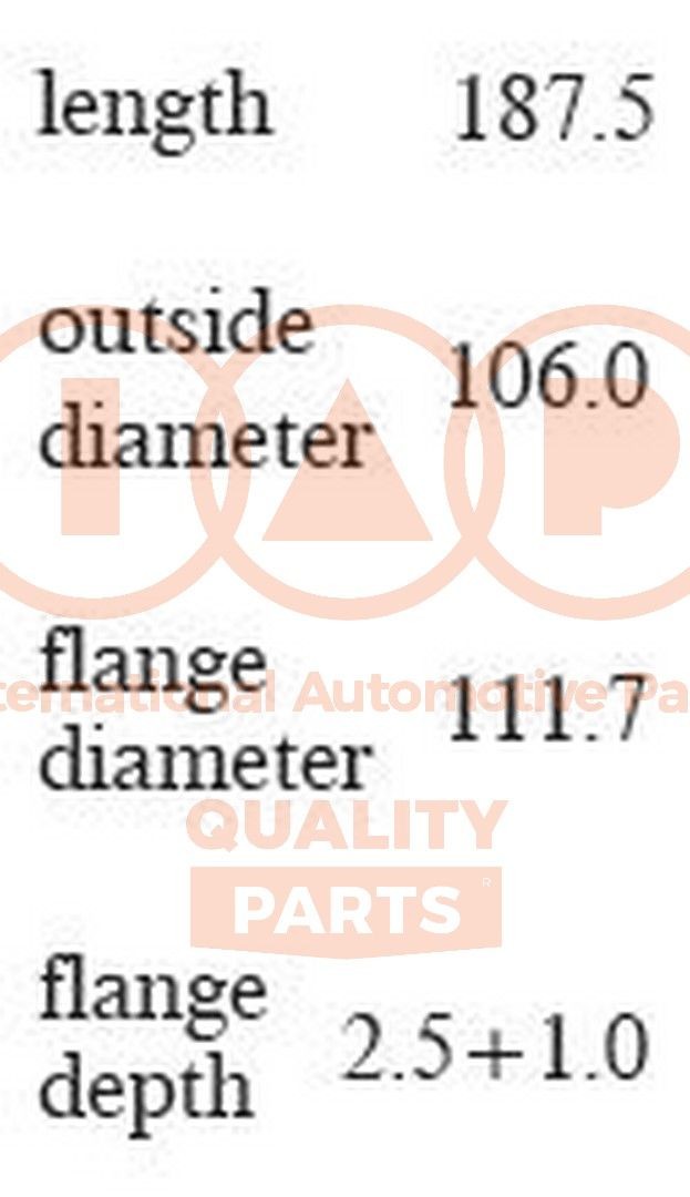 IAP QUALITY PARTS Cilindervoering 103-17020S IAP QUALITY PARTS 103-17020S Cilindervoering TOYOTA Camry IV Sedan (_V2_) goedkoop