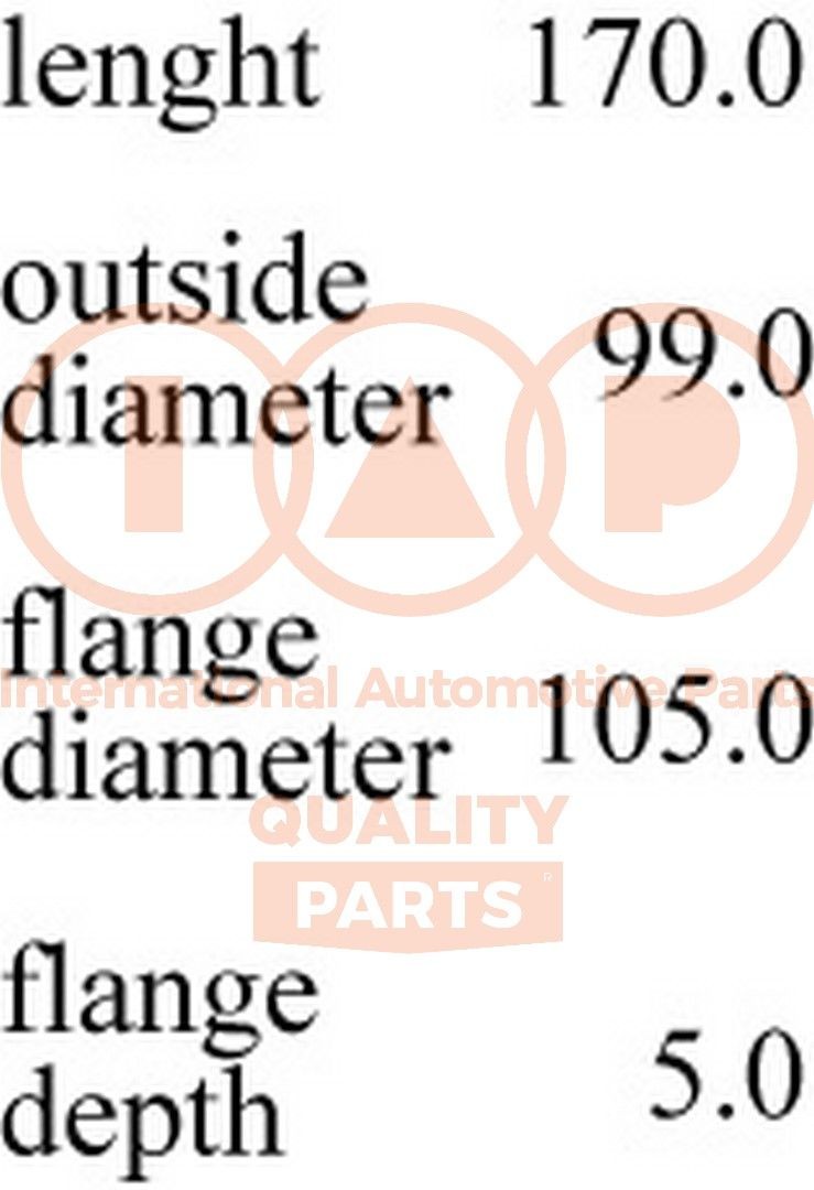 IAP QUALITY PARTS Cilindervoering 103-17058S IAP QUALITY PARTS 103-17058S Cilindervoering TOYOTA Camry IV Sedan (_V2_) goedkoop