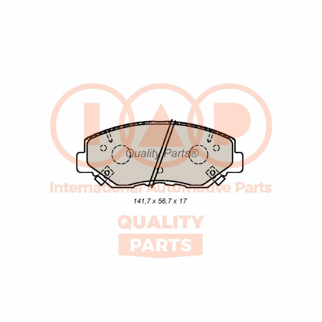 IAP QUALITY PARTS Piduriklotsid 704-06026P Piduriklotsid IAP QUALITY PARTS Honda ACCORD 704-06026P