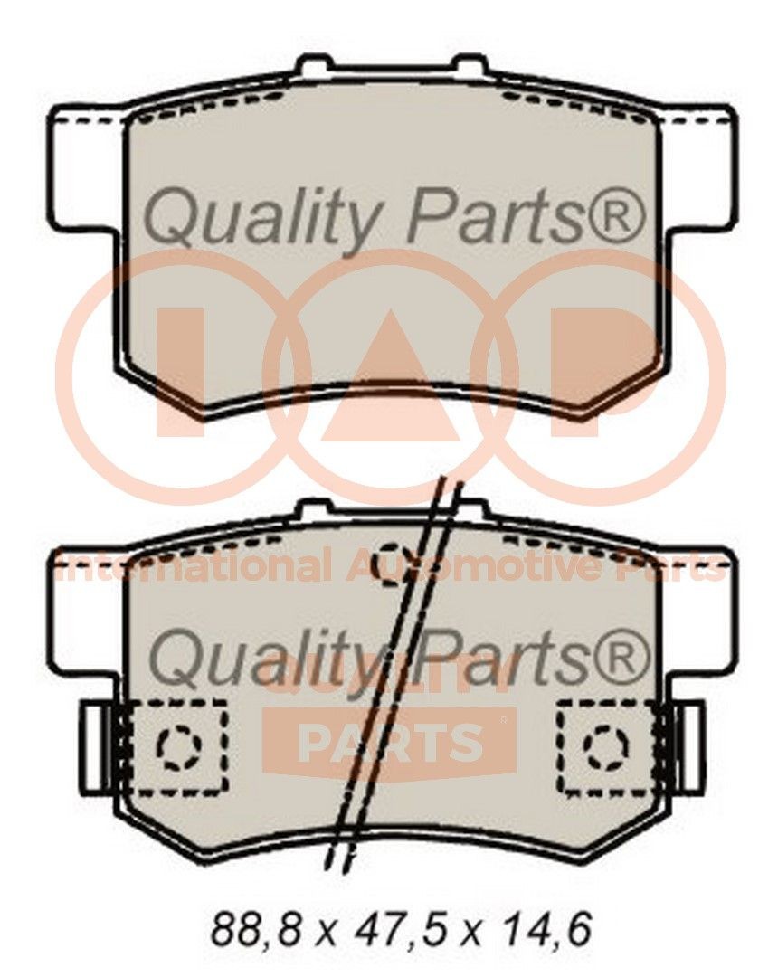 IAP QUALITY PARTS Remblokken 704-06035P Suzuki JIMNY Remblokset IAP QUALITY PARTS 704-06035P