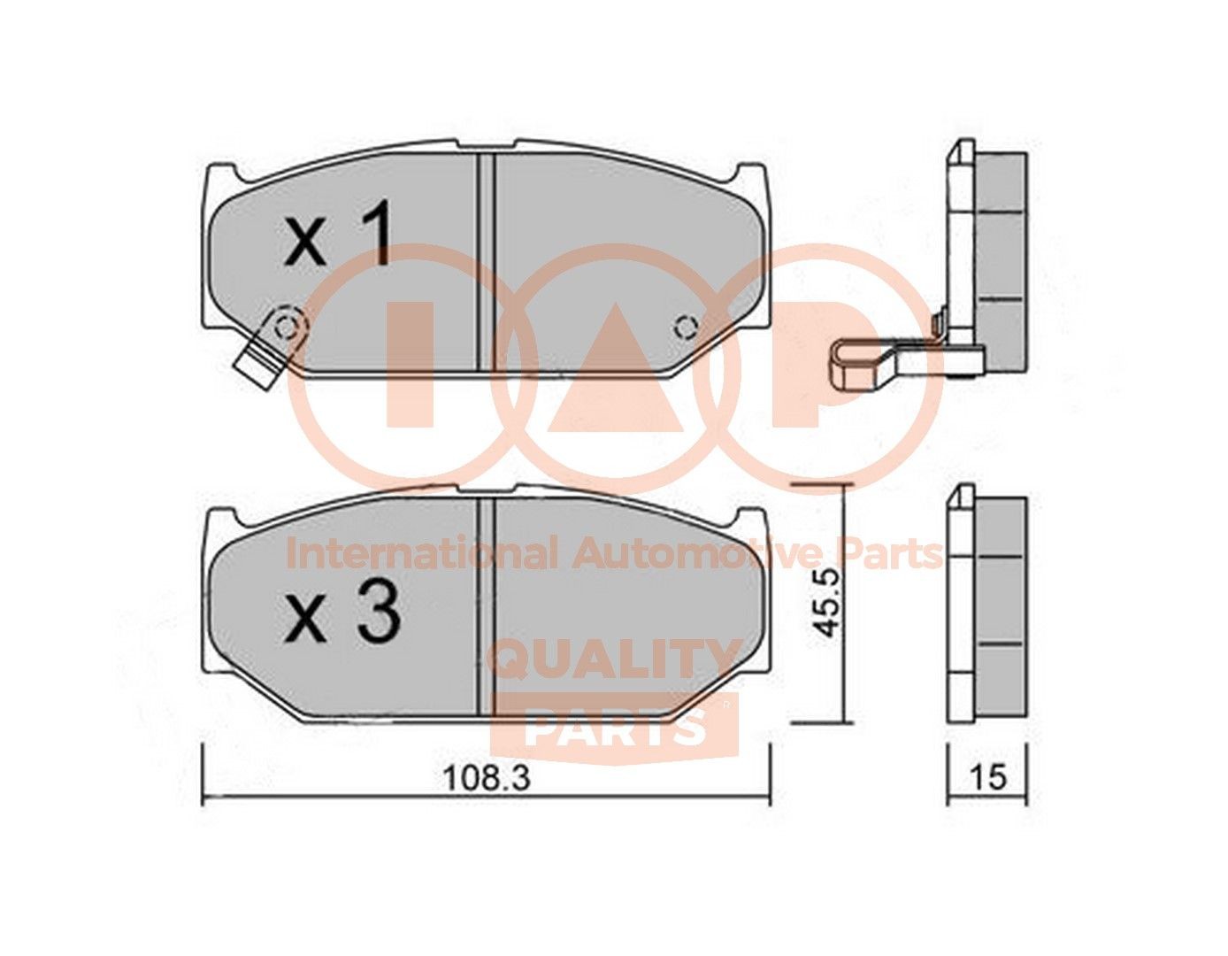 IAP QUALITY PARTS Bremseklodser 704-16067P 704-16067P IAP QUALITY PARTS Klodser Peugeot billig