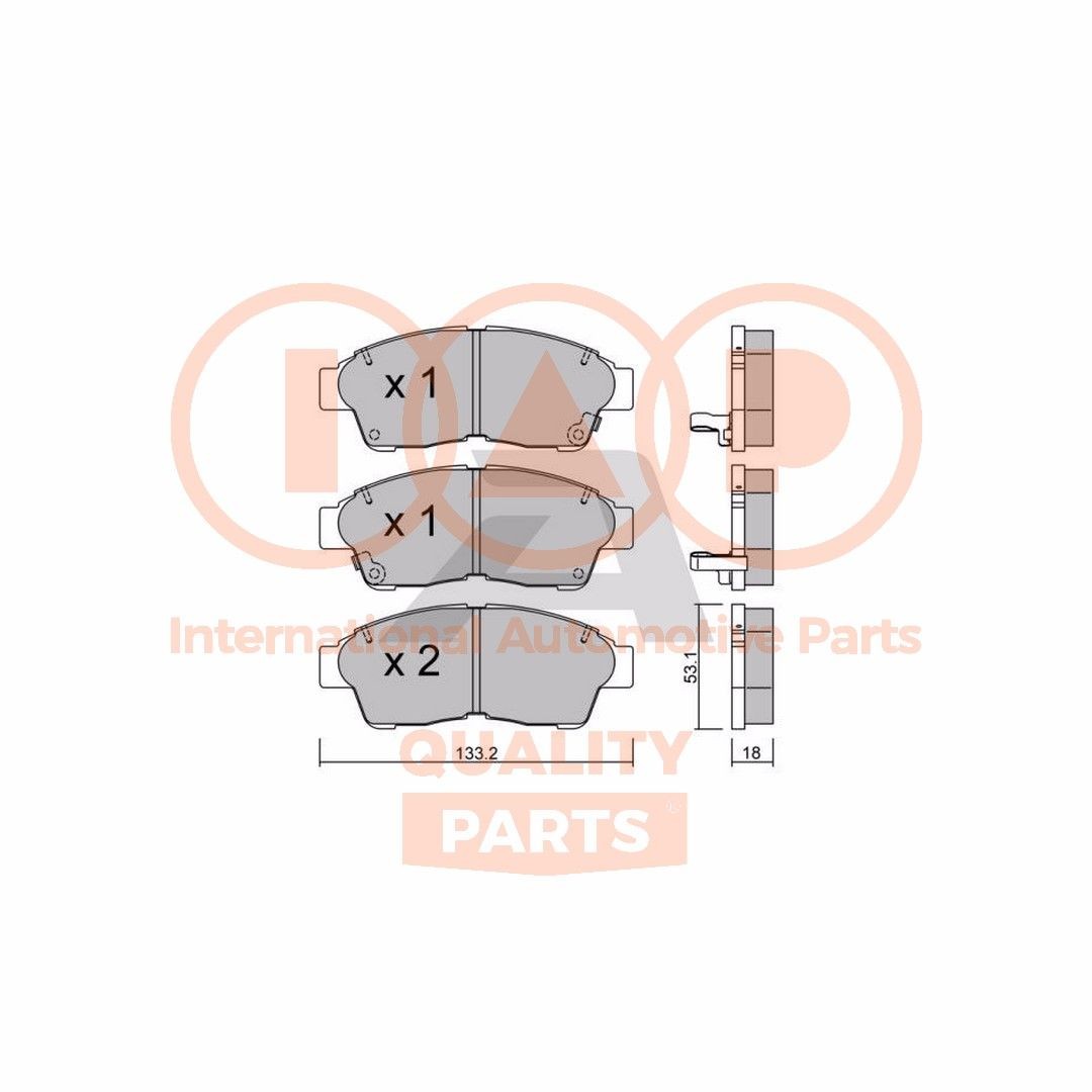 IAP QUALITY PARTS Remblokken 704-17092P Remblokken IAP QUALITY PARTS XF 704-17092P goedkoop