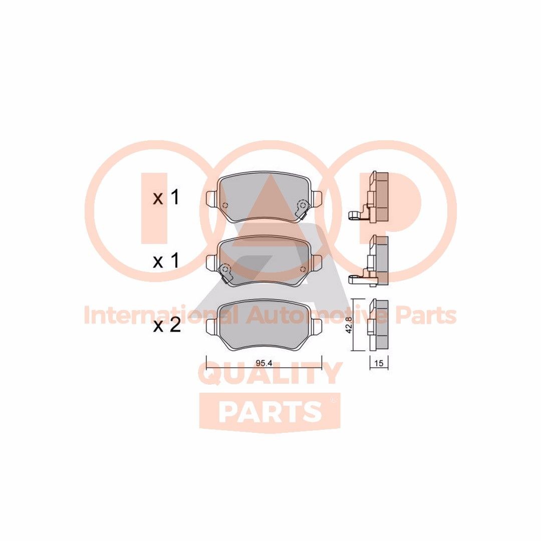 IAP QUALITY PARTS Bremsbeläge 704-21121P Bremsbelagsatz IAP QUALITY PARTS SPORTAGE 704-21121P günstig