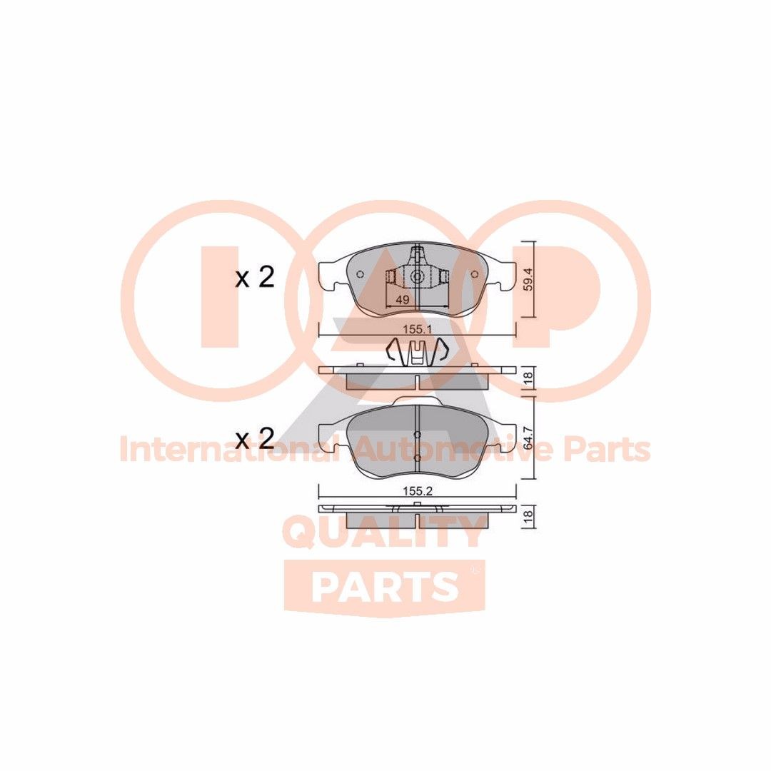 IAP QUALITY PARTS Kit pastiglie freni 704-29010P 704-29010P Pastiglie dei freni IAP QUALITY PARTS RENAULT MASTER costo