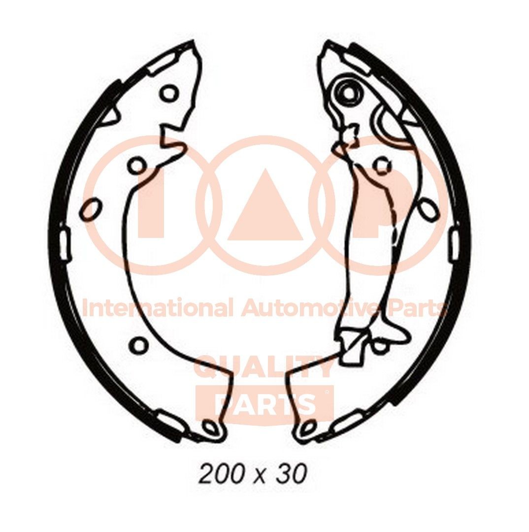 IAP QUALITY PARTS Bremsesko sett 705-07046G Trommelbremse IAP QUALITY PARTS SORENTO 705-07046G billige
