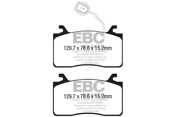 EBC Brakes Kit pastiglie freni DP42325R DP42325R Pastiglie dei freni EBC Brakes PEUGEOT RCZ costo