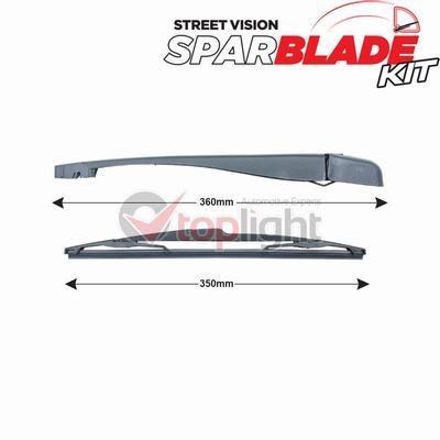 Wisserarmset, ruitenreiniging AE TOPLIGHT TRA-C8S1 AE TOPLIGHT TRA-C8S1 Wisserarm vóór en achter Peugeot 207 2011