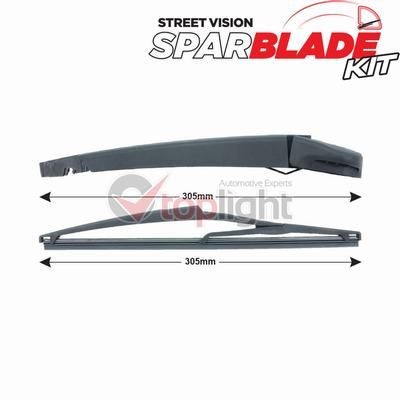 AE TOPLIGHT Wischarm-Satz TRA-P124 Heckscheibenwischerarm AE TOPLIGHT Seat LEON TRA-P124