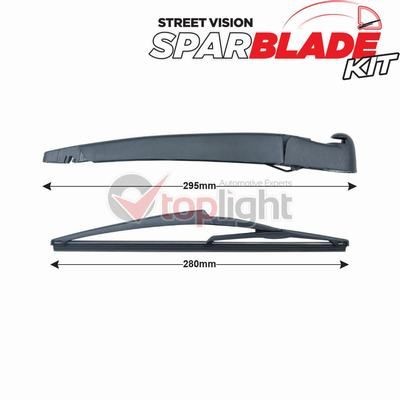 AE TOPLIGHT Viskerarm-sæt, vinduesrensning TRA-S8F3 TRA-S8F3 Viskerarm SMART FORTWO AE TOPLIGHT