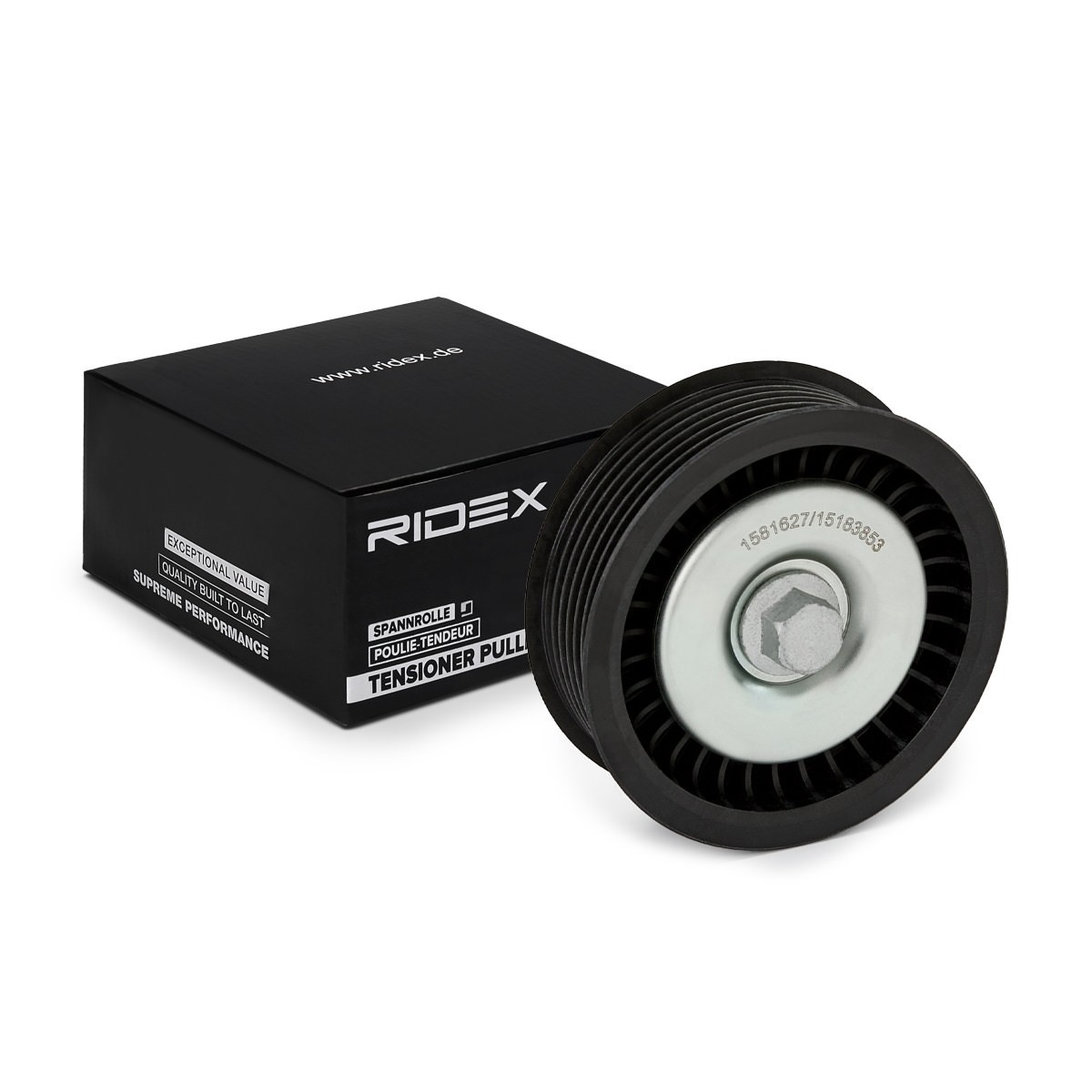 RIDEX Deflection / Guide Pulley, v-ribbed belt 312D0119 312D0119 RIDEX guide pulley for MERCEDES-BENZ CLC