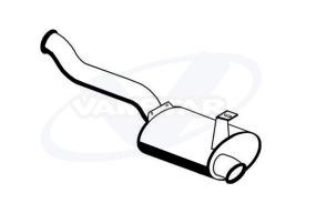 VANSTAR Endschalldämpfer 70450DF Auspuff-Endtopf VANSTAR C-MAX 70450DF günstig