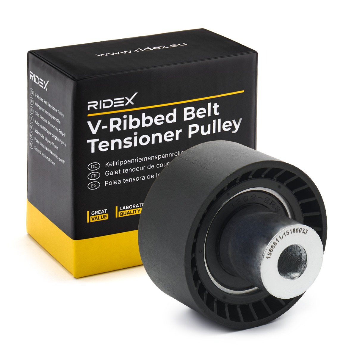 RIDEX Geleiderol / omdraairol v-snaren 312D0126 Citroën EVASION Geleiderol poly v-riem RIDEX 312D0126