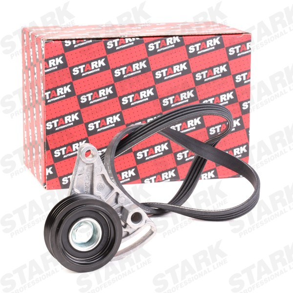 STARK Jeu de courroies trapézoïdales à nervures SKRBS-1200458 Kit complet de courroies d'accessoire STARK 80 SKRBS-1200458 pas cher