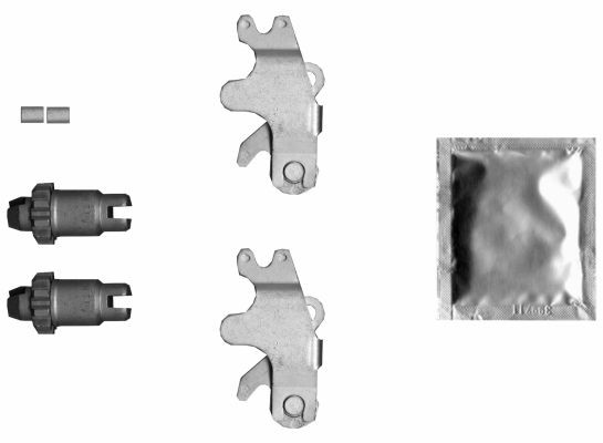 TEXTAR Brake shoe fitting kit 97044000 TEXTAR 97044000 genuine Porsche 997 Targa brake shoe fitting kit price