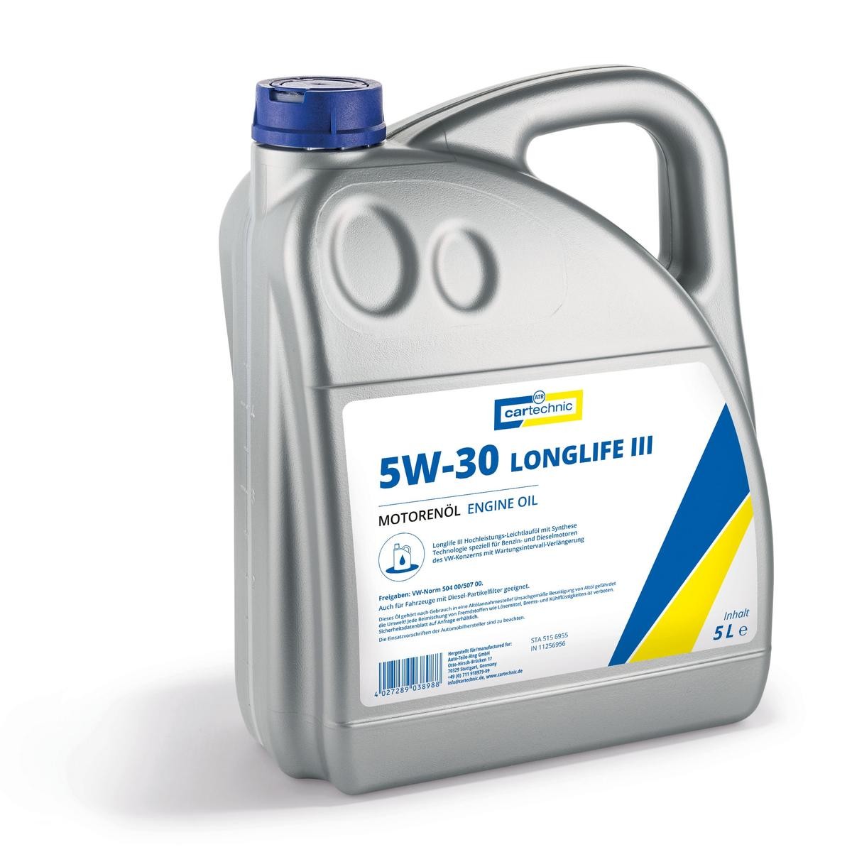 CARTECHNIC Motorolie 40 27289 03898 8 Motor oil CARTECHNIC 40 27289 03898 8 billig