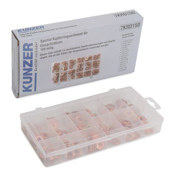 KUNZER Tesniaci krúżok vstrekovacieho ventilu 7KRD150 Tesnenie vstrekovacej trysky KUNZER MERCEDES-BENZ 7KRD150