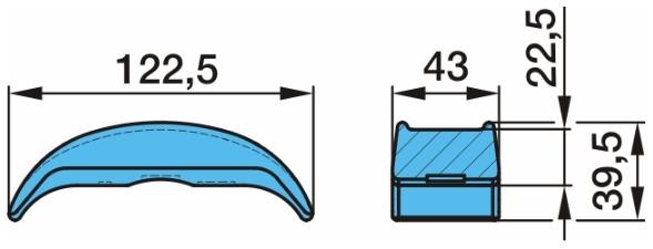 BPW Fjäderfäste 03.345.23.09.0 03.345.23.09.0 Bladfjäder BPW MERCEDES-BENZ 123-serie