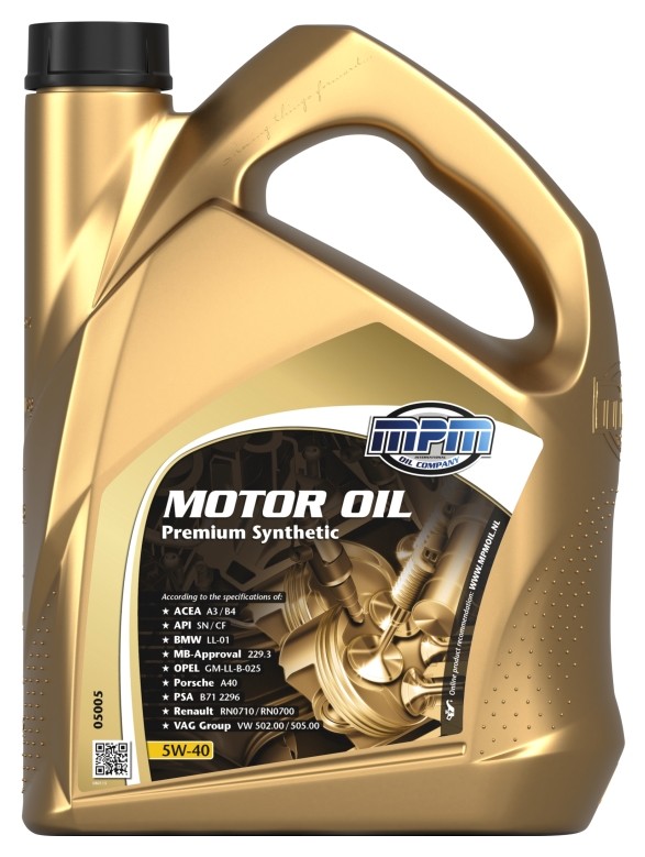 MPM Motorový olej 05005 05005 PREMIUM SYNTHETIC Motorové oleje OPEL MOVANO MPM