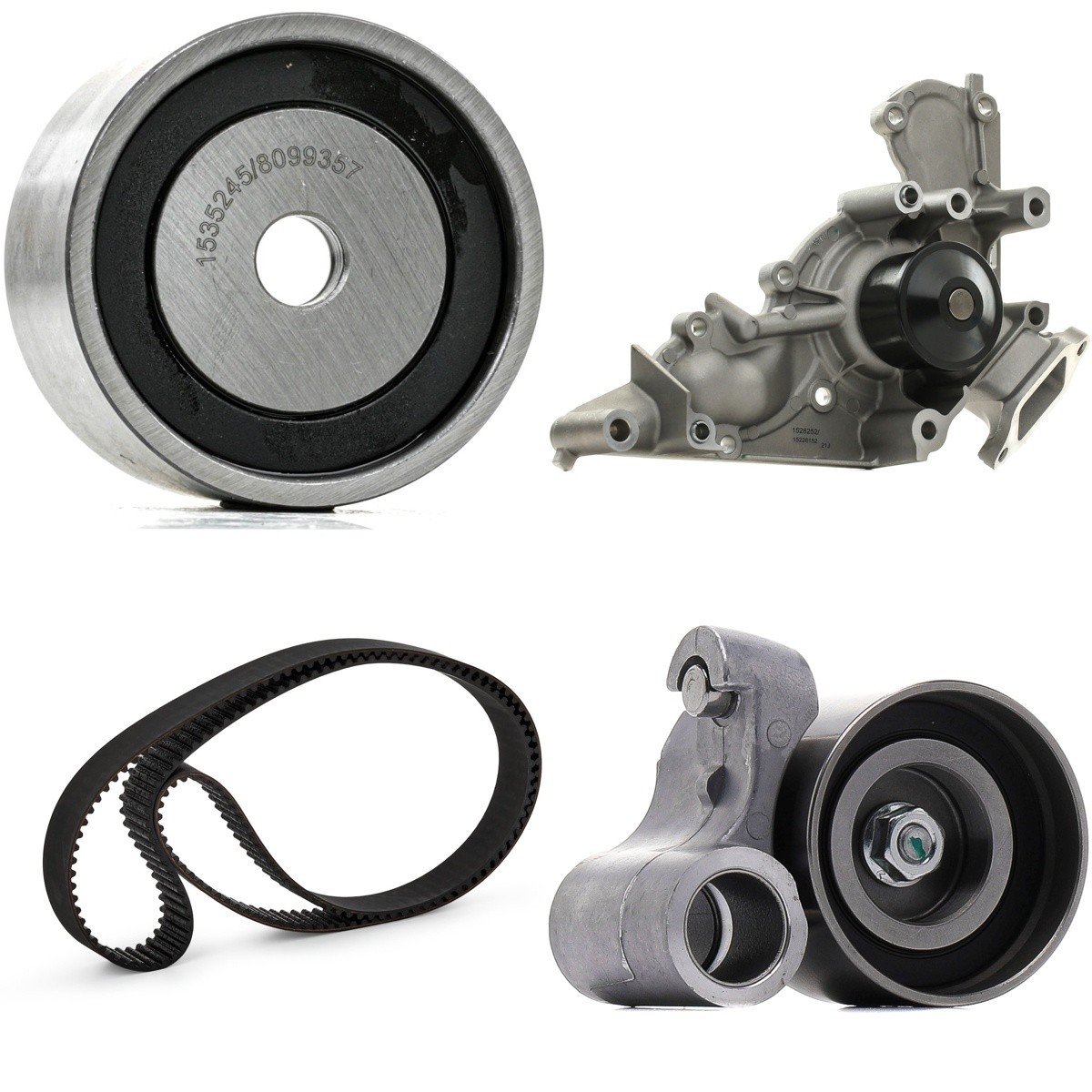 RIDEX Bomba de água + kit de correia dentada 3096W0236 3096W0236 Kit de correia de distribuição RIDEX TOYOTA VERSO