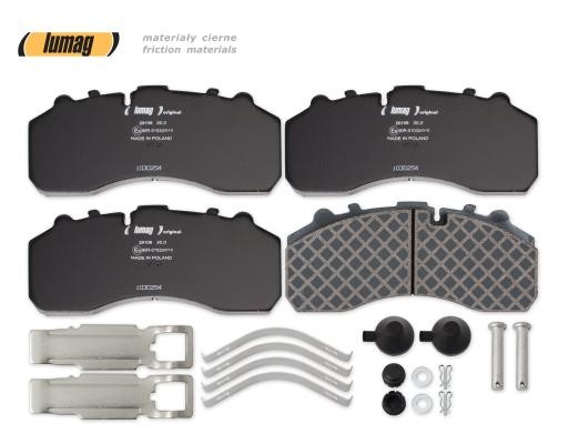 LUMAG Piduriklotsid 29108 00 901 10 29108 00 901 10 Piduriklots MERCEDES-BENZ B-klass LUMAG