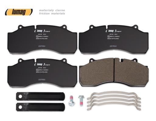 LUMAG Piduriklotsid 29143 00 901 00 29143 00 901 00 Piduriklotsid LUMAG MERCEDES-BENZ B-klass