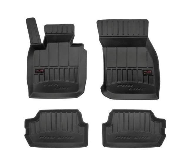 FROGUM Bilmatter gummi, foran og bak, Mengde: 4, svart FROGUM 3D408661 Bilmatter gummi, foran og bak, Mengde: 4, svart Mini Hatchback tilbehør