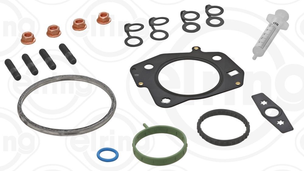 ELRING Mounting Kit, charger 927.570 ELRING 927.570 VAUXHALL Cavalier Mk3 Saloon (J89) turbo gasket replacement