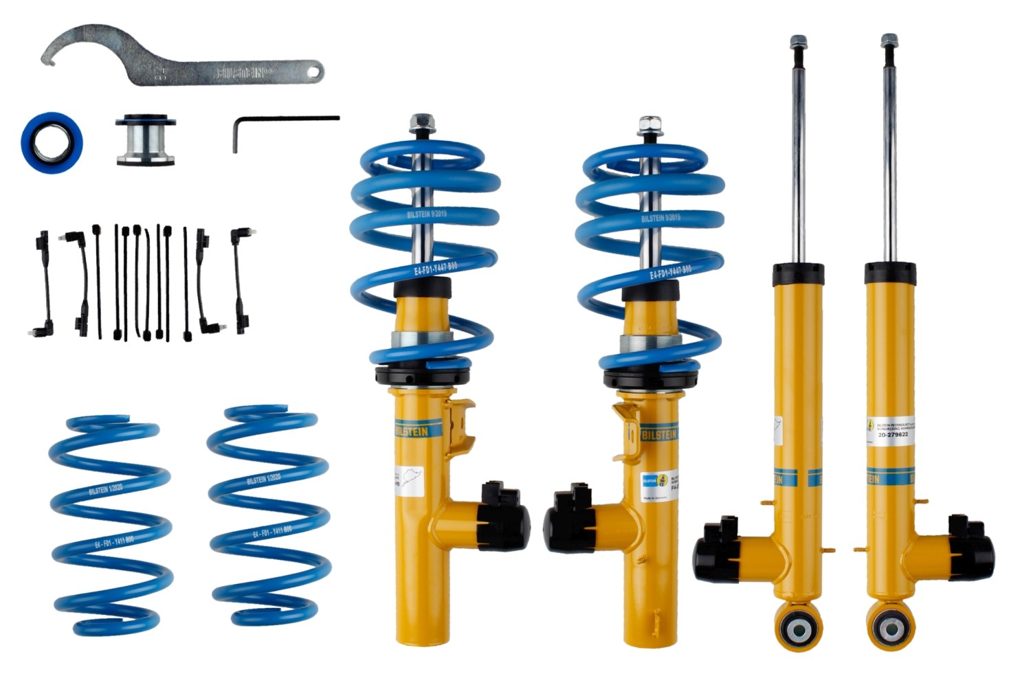 BILSTEIN Stoßdämpfer Komplettsatz mit Federn 49-279641 Gewindefahrwerk BILSTEIN AMAROK 49-279641 günstig